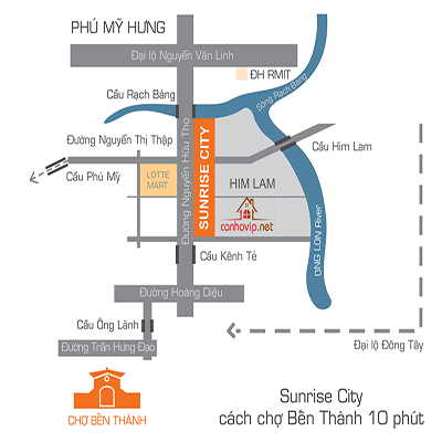 Dự án Sunrise City, Đường Nguyễn Hữu Thọ, Phường Tân Hưng, Quận 7, Hồ Chí Minh